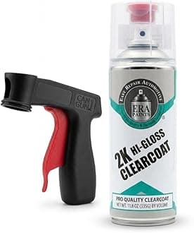 2K High Gloss Clear Coat Spray/Aerosol Can – Professional Quality & Finish - Easy to Use – Best Value (1 Spray Can w/Can-Gun1)