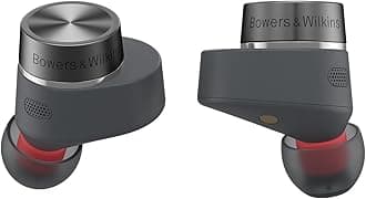 Bowers & WilkinsPi5 S2 True Wireless Earbuds - Active Noise Cancellation, Qualcomm aptX Technology, Bluetooth, Crystal-Clear Calls, Wireless & 15-Minute Quick Charging, Storm Grey