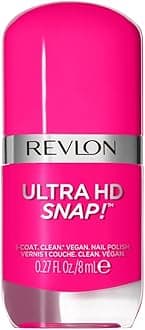 REVLON Ultra HD Snap Nail Color, Natural Rich Glossy Polish, 100% Vegan Formula, No Base or Top Coat Needed, 028 Rule the World, 0.27 fl oz