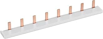 TONGOU Consumer Unit Bus Bar, 1P 8Way 63A 230/415V Standard Specification Copper Bus Bar, Suitable for Circuit Breaker, MCB, RCD and Distribution Box