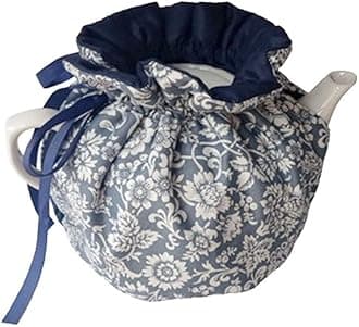 Tea Pot Cozies, Cotton Vintage Floral Teapot Dust Cover Tea Cosy, Kitchen Home Decorative Tea Pots Cozy with Insulation Pad for Housewife, Friend, Mom (Color #16)