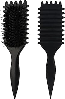 Curl Defining Hair Brush-Bounce Curl Define Styling Brush Wet & Dry Detangler, Essential Tool for Detangling & Shaping Curls- Perfect For Combing & Defining Curls For Women Men