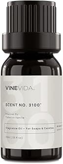 VINEVIDA [0.33oz] Scent No.3100 Fragrance Oil for Candle Making - Made in USA - Natural Candle Fragrance Oil - Scents for Soap Making