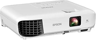 EpsonEX3280 3-Chip 3LCD XGA Projector, 3,600 Lumens Color Brightness, 3,600 Lumens White Brightness, HDMI, Built-in Speaker, 15,000:1 Contrast Ratio