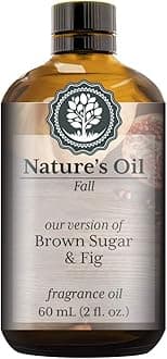 Brown Sugar & Fig Fragrance Oil (60ml) for Diffusers, Soap Making, Candles, Lotion, Home Scents, Linen Spray, Bath Bombs, Slime