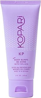 Kopari KP Body Bumps Be Gone Exfoliating Scrub with 10% AHA to Smooth Skin, Reduce Dents, Disassemble Pores, Clarify, Gentle Exfoliate and Wash 60ml