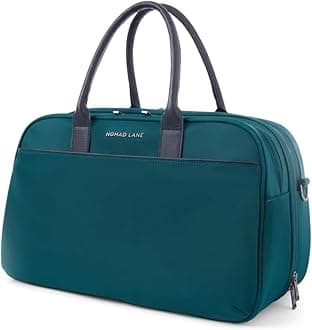 Carry-On Luggage Duffel Bag, Durable & Lightweight Suitcase. Bento Bag, Personal Item Weekender Travel Bag for Men & Women, Pine Green