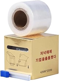 Disposable Eyebrow Tattoo Plastic Wrap Preservative Film, Microblading Supply Kit for Brow and Lip Permanent Make Up PMU, Lash Lift Lamination Tint Cover Tape Roll