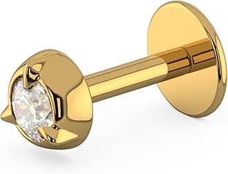 Pride Diamond Collection 22k Yellow Gold and Diamond Nose Pin