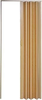 Panana PVC Plastic Folding Door Internal Doors Sliding 7 Panels Divider Magnetic Yellow, 12MM (HDDRPCYE01001201-OGTG)