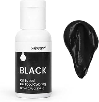 Oil Based Food Coloring For Chocolate, Black, Food Grade 20ml, Edible Oil Food Dye For Baking, Cupcake & Fondant, Icing