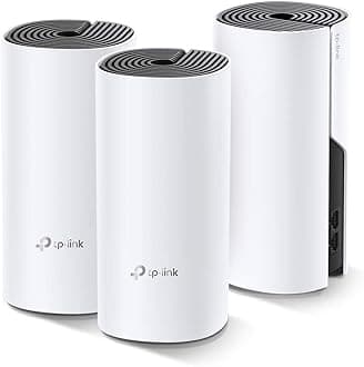 Deco Whole Home Mesh WiFi System – Up to 5,500 Sq.ft. Coverage, WiFi Router/Extender Replacement, Gigabit Ports, Seamless Roaming, Parental Controls, Works with Alexa(Deco M4 3-Pack)