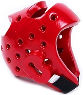 Adults Kids Headguard for Professional Boxing,Shock Muay Helmet Head Guard Protector Gear for Muay Thai, Grappling, Kickboxing, Karate, Taekwondo, Martial Art (Red, M)