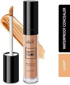Iba Must Have Waterproof Concealer Matte Finish - Light, 8ml | Full Coverage & Long Lasting | Oil Free & Lightweight | Easily Blendable Concealer For Face Makeup | 100% Natural & Vegan Makeup