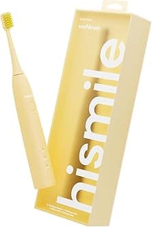 HISMILE Electric Toothbrush, 3 Brushing Modes, Smart Timer, Rechargeable Electric Tooth Brush for Adults and Children, Soft-Tapered Bristles, Mode Memory (Yellow)