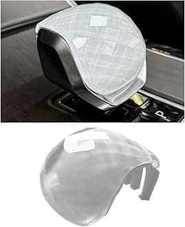 Egreat Crystal Gear Shift Knob Cover Trim Compatible with Land Rover Range Rover Sport/Vogue 2023-2025，VELAR/Discovery 5 2021-2025 Interior Accessories (White)
