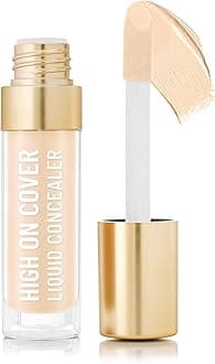 - Select High on Cover Liquid Concealer with No-Crease Formula | Matte Finish | Enriched with Vitamin E| Shade- 1.0 Fair, 5.5ml |