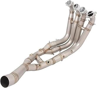 Motocycle Exhaust For B&MW S1000RR 2019-2024 S1000R 2021-2024 Exhaust System Slip On Motorcycle Headers Pipe Front Connector Tube Exhaust End Silencers(Stainless steel 1)