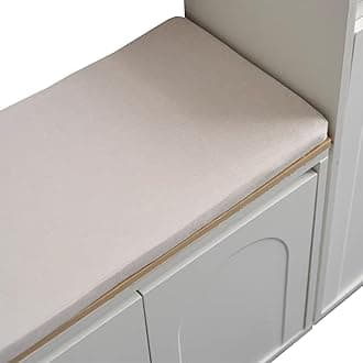 Bench Cushions for Indoor Furniture 40/48/60 x 14/15/17/11 inch Rectangular Non Slip Outdoor Bench Cushion pad for Deck Chair Swings Bench Cushion(Color 8,52x12x2in)