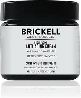 Resurfacing Anti-Aging Face Cream For Men, Natural and Organic Face Moisturizer, Vitamin C Cream For Wrinkles, 2 Ounce, Scented