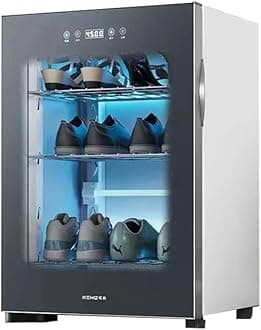 JUMEIYP 2 in 1 Intelligent Shoe Rack Cabinet 360° Dehumidification SterilizationTwin Turbine Constant Temperature Drying Shoe Cabinet Large Capacity for Home