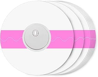 HONYOU 60Pack Freestyle 14 Day Sensor Patch & Libre 3 Sensor Covers Waterproof Adhesive Patches CGM Tape Clear Bandage, Hypoallergenic Latex-Free Breathable, No-Glue Central with No Hole Design