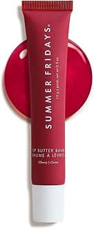 Tinted Lip Butter Balm - Conditioning Vegan Lip Balm for Instant Moisture, Shine & Hydration - Sheer-Tinted, Soothing Skincare - Cherry (.5 Oz)