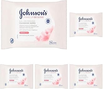 Johnson's Face Care Make Up Be Gone Refreshing Wipes - Pack of 125