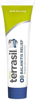 Terrasil® Balanitis Relief - 100% Guaranteed, Patented All-natural, gentle, soothing skin relief ointment for relief from irritation, itch, redness and inflammation, Balanitis symptoms - 14g