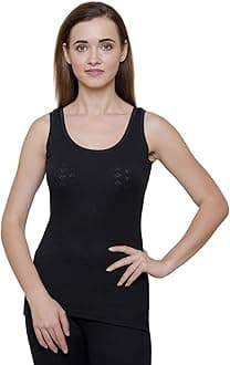 BODYCARE Womens Thermal Tops Round Neck Sleeveless Pack of 1