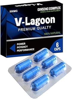 Blue -New Stronger for Longer Formula for Men - Ultra Strong Performance Enhancing Pills, Stamina Endurance Booster RED Supplement Pills for Men - 6 Ginseng Capsules 500MG