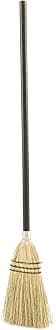 Rubbermaid Commercial Products Lobby Straw/Corn Broom Brown 38-Inch Indoor/Outdoor Broom for Courtyard/Garage/Lobby/Mall/Office