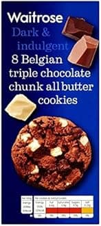 Belgian Triple Choc Chunk Cookies Waitrose 200g
