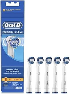 Braun Oral-B Precision Clean Electric Toothbrush Heads Pack of 5 Suitable for All Oral-B Rotary Brushes