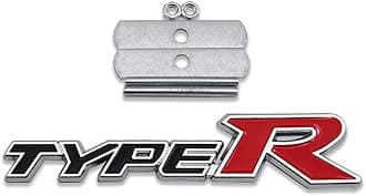 Autotrends Car 3D Metal Auto Parts Automotive Accessories Sports Logo Front Grill Badge Emblem Decal Black Racing Sport Gift (Typer)