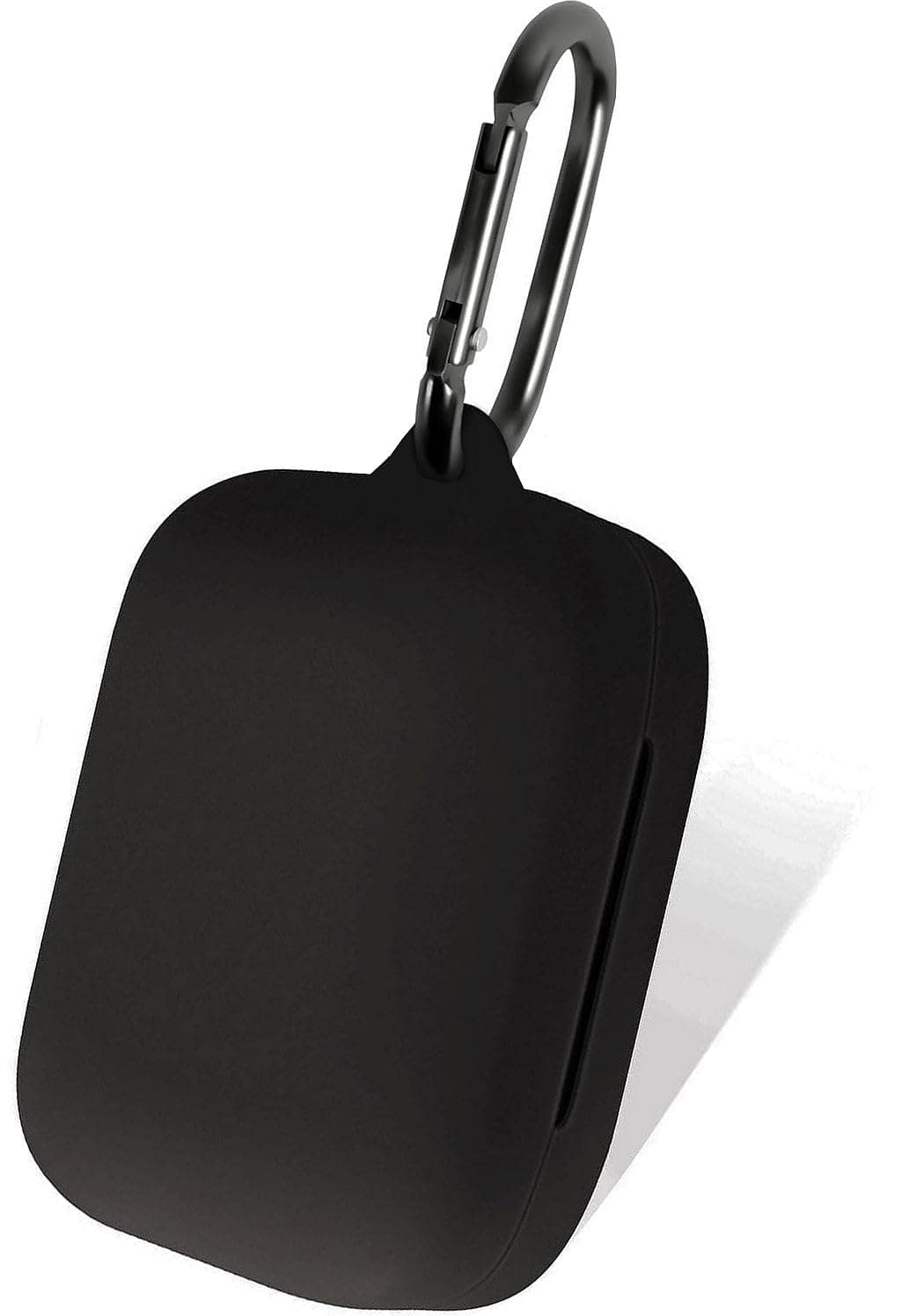 Geiomoo Silicone Case Compatible with OnePlus Buds Pro 2, Protective Cover with Carabiner (Black)