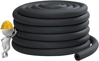 Industry Pipe Insulation, 3/4" 1" 1-1/4" 1-1/2" 2" 2-1/2" 3" 3-1/2" 4" Foam Insulation Tube, Anti-Freeze Waterproof Rubber Hose for Hot and Cold Water Pipes (Color : 1.18", Size : ID 4")