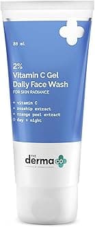 The Derma Co 2% Vitamin C Gel Daily Face Wash | 2.71 Fl Oz/80 ml