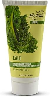 Reshma Beauty Kale Scrub | Vitamin Rich with Antioxidant Properties to Support Luminous Skin | Promotes Even, Radiant, and Smooth Skin | Paraben and Cruelty-Free, Pack of 1