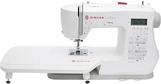 SINGER C7290Q Computerized Sewing & Quilting Machine with Extension Table, 12 Presser Feet & Accessories|417 Stitch Applications, 1-step Buttonhole Styles, Alphabet, LCD & Built-in Needle Threader