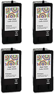 Primera 53334 High Yield Tri-Color Ink Cartridge 4-Pack