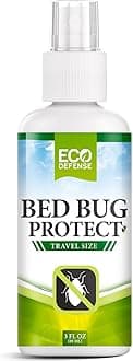 Eco Defense Bed Bug Spray Travel Size - TSA Approved 3 oz – Travel Essentials for Hotel, Cruise, Vacations - with Natural Essential Oils