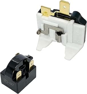 - QP2-4R7 4.7 Ohm 3-Pin PTC Starter/Start Relay and Overload Kit Compatible with Mini Fridges Beverage & Wine Beer Coolers/Deep Freezers/Beer Wine Refrigerators Compressor Parts
