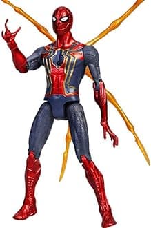 6.27 inch Movie Superhero Action Figures Toys Characters Perfect for Themed Parties for Kids Ages 3 and Up (16cm Spiderman with Claws)