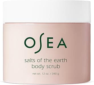 Salts of the Earth Body Scrub 12 oz - Pink Himalayan Salt Scrub - Gentle Body Exfoliation Skincare - Ideal Spa Gift for Pampering - Clean Beauty & Vegan Body Care