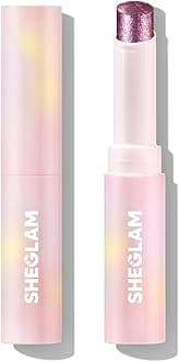 SHEGLAM Crystal Jelly Glaze Stick Eye Shadow Stick Eyeliner Brightener Pencil Crayon with Brush Easy to Blend Long Lasting Shimmer Eyeshadow-Violet Crush