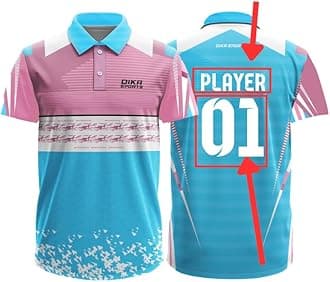 Dika Sports Custom jerseyCricket t-Shirt Breathable Cricket Jersey Printed | 2 Year to 5XL