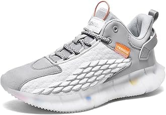 LIN&LEMen Trainers Casual Lightweight Running Sneakers Comfortable Breathable Gym Sports Shoes