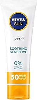 Sun UV Face Sensitive Soothing UVA/UVB, 0% sticky skin feeling sunscreen protection SPF50+, 50ml