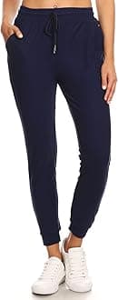 LA12ST Jogger Pants for Women Womens Sweatpants Drawstring Pockets Soft Workout Yoga Lightweight Lounge Pants